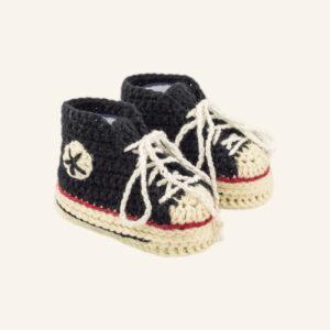 Babyschuhe Schwarz_Kreativstube Josefine Ortner_Mit Liebe zum Detail