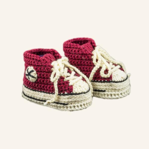 Babyschuhe Weinrot_Kreativstube Josefine Ortner_Mit Liebe zum Detail